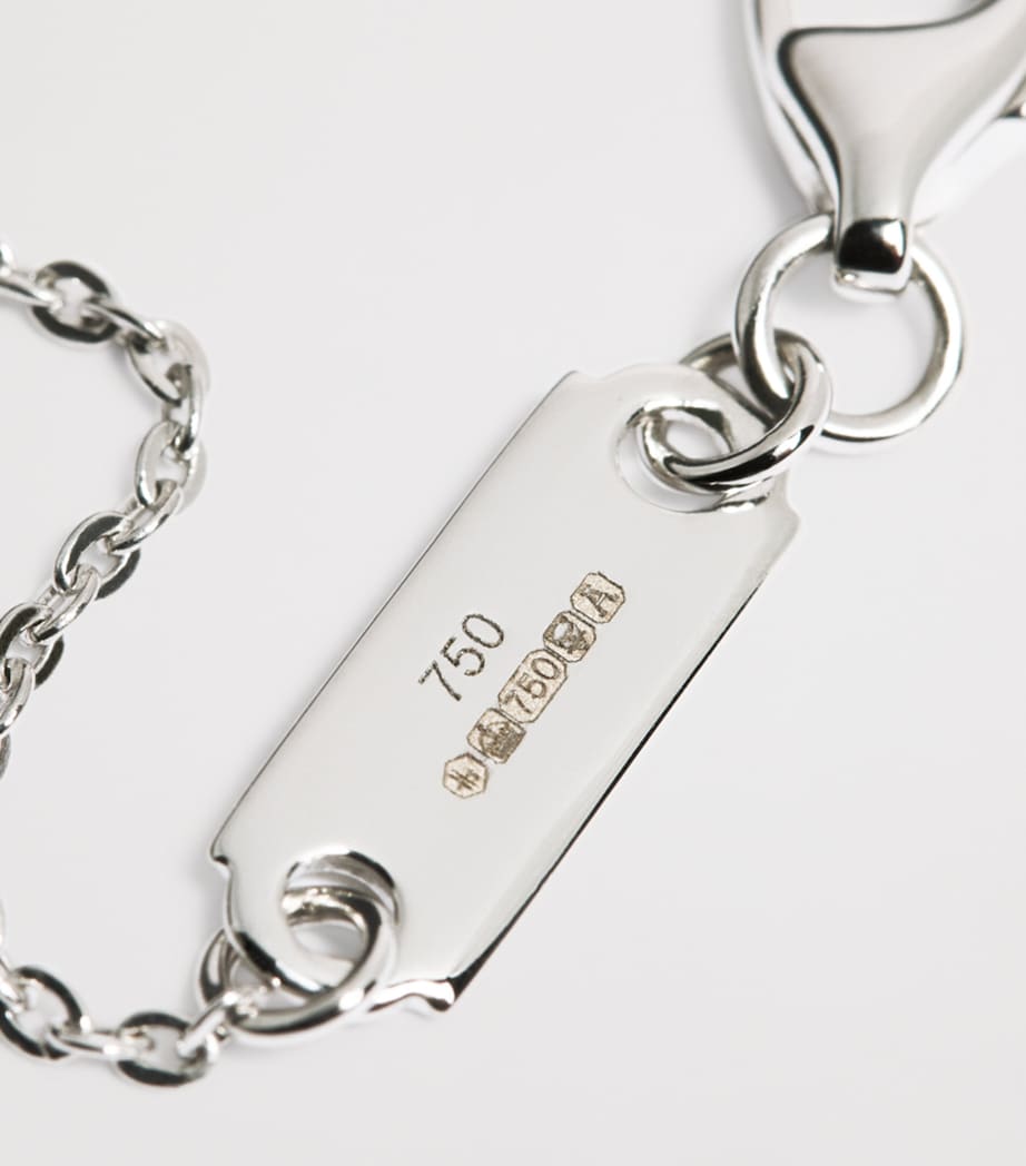Harrods white gold diamond necklace 0.30ct - British product