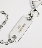Harrods white gold diamond necklace 0.30ct - British product