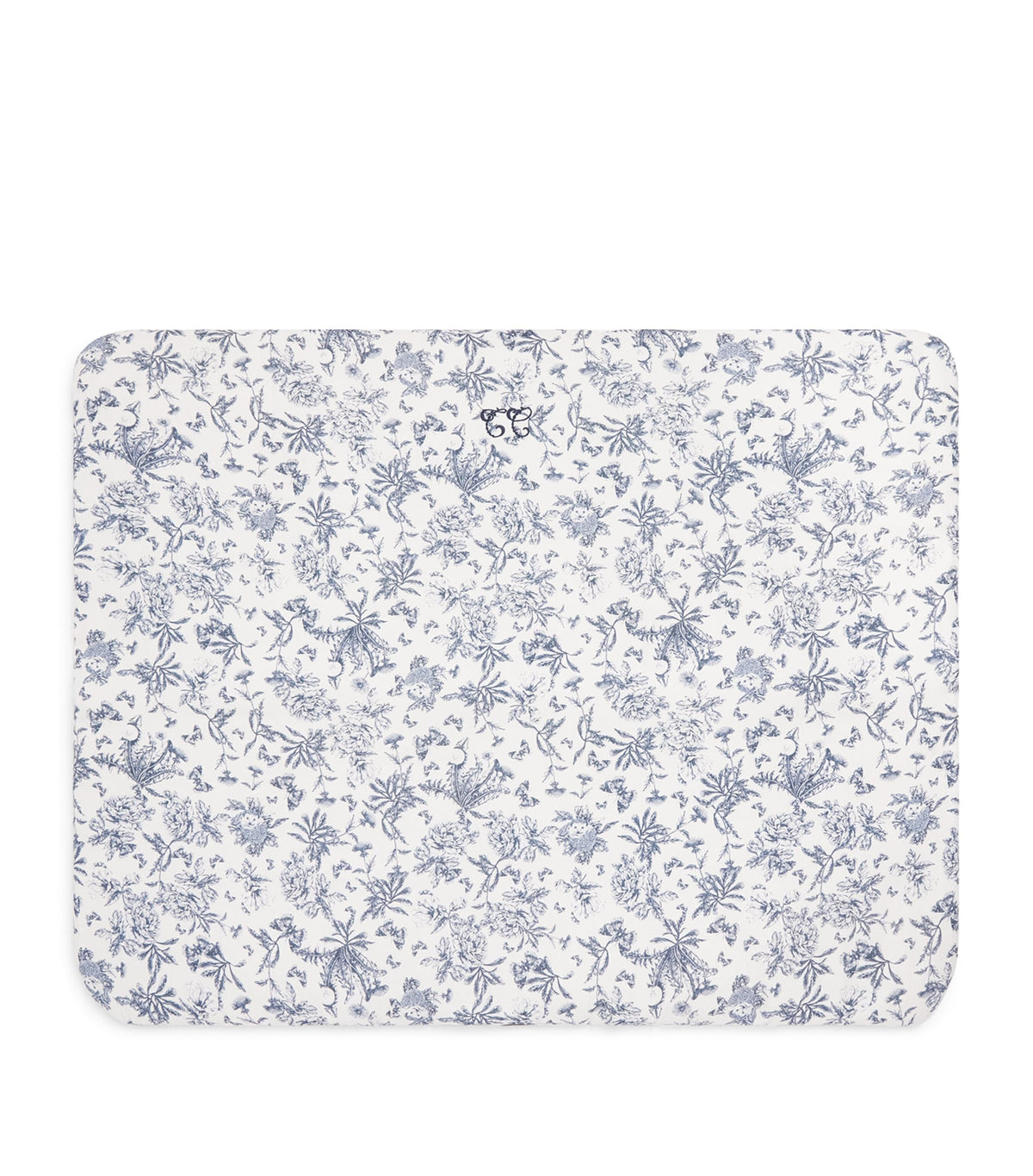 Cotton Toile de Jouy Blanket