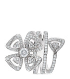 Bvlgari Fiorever ring 18kt white gold diamond, imported from the UK