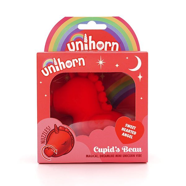 Unihorn Cupid's Beau heart-shaped vibrator (British brand)