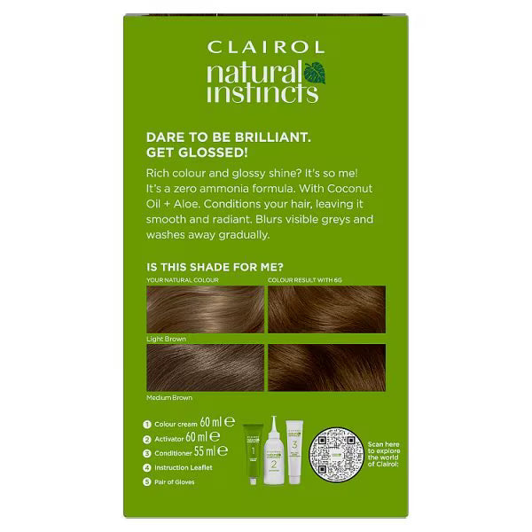Tinte semipermanente para el cabello Clairol 7 Rubio Oscuro - Producto británico