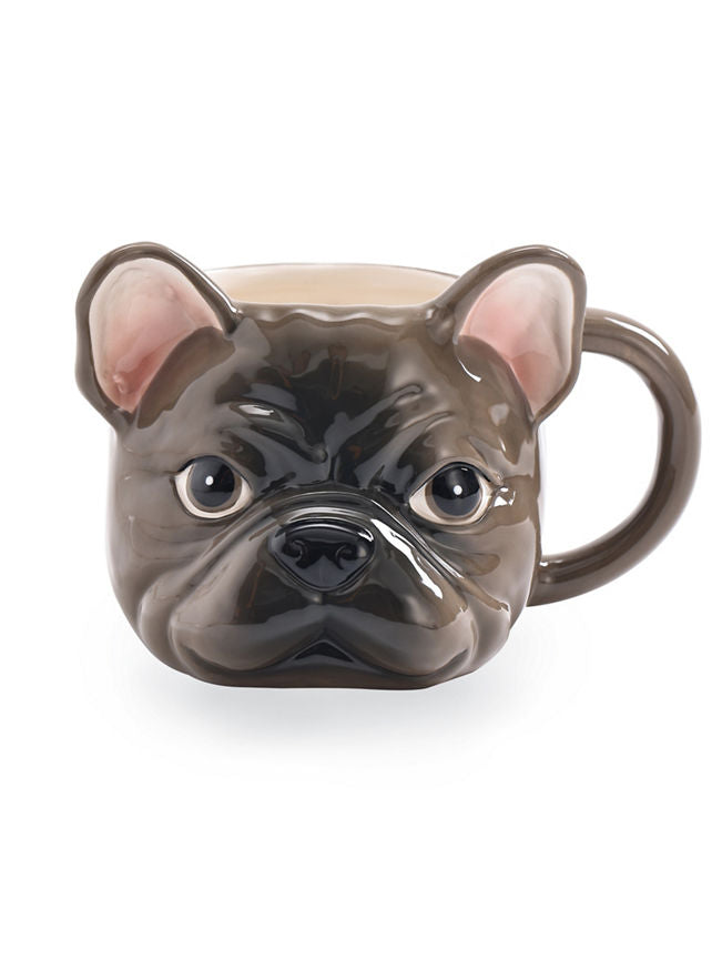 George Home Frenchie Shaped Mug GOODS ASDA   