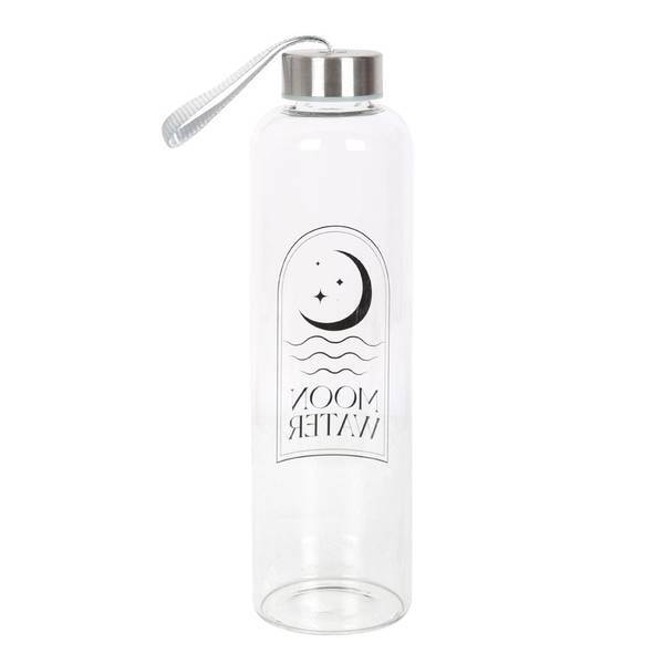 Something Different glass water bottle crescent moon design 550ml, UK version