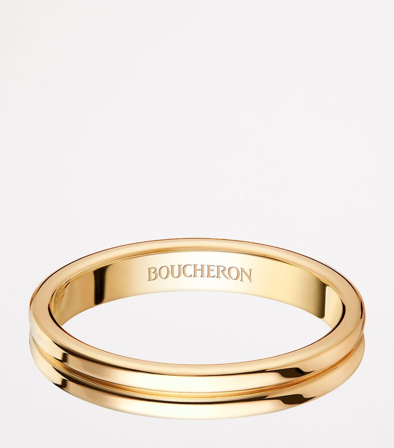 Boucheron yellow gold Quatre Godron ring, imported from the UK