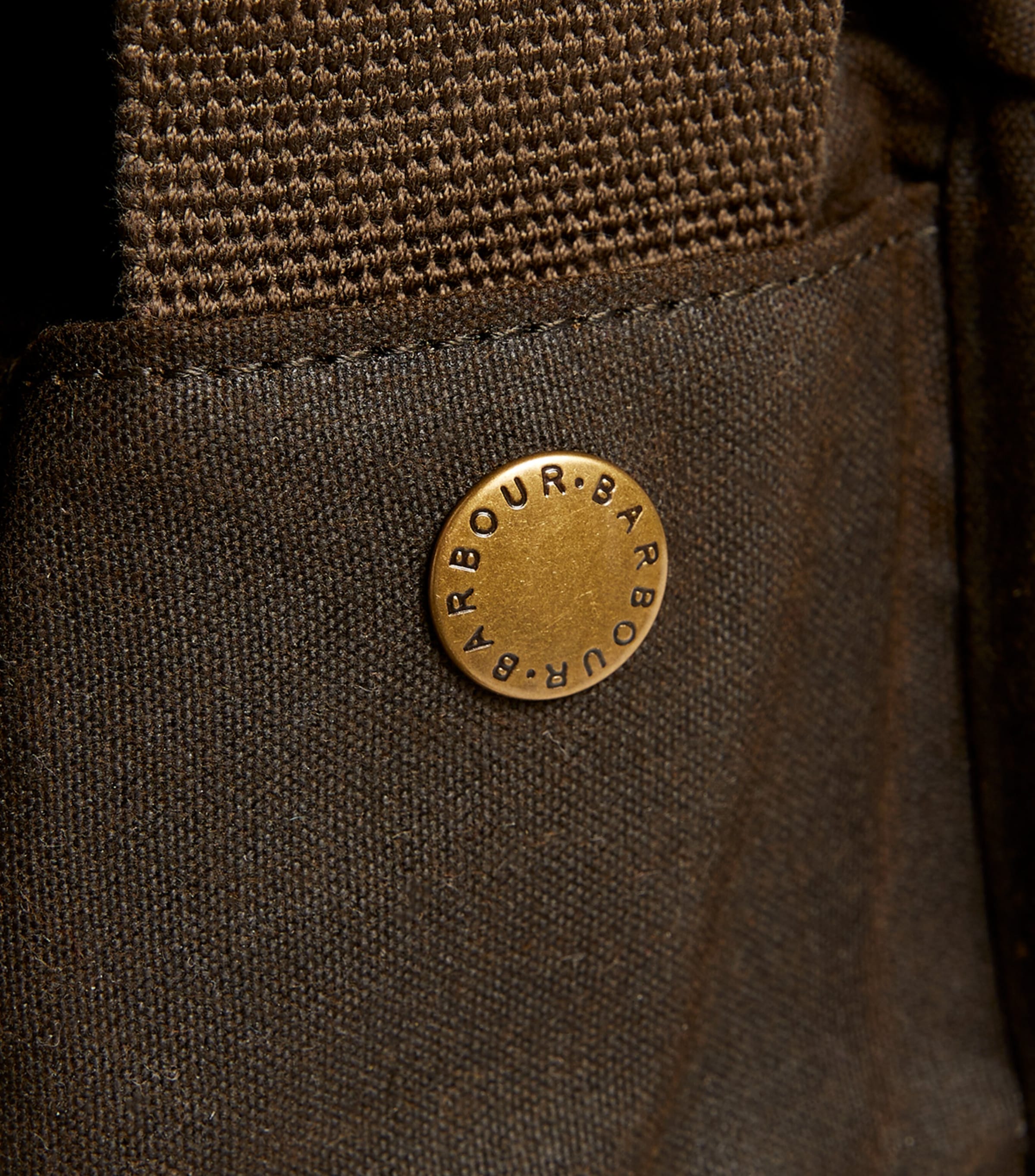 Barbour waxed Tarras messenger bag with leather trim, imported from the UK