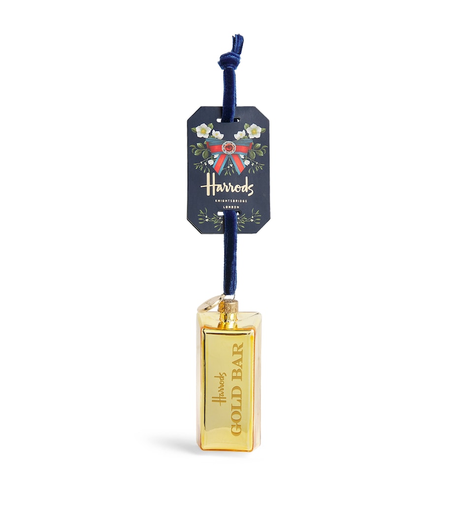 Harrods gold bar ornament - British product