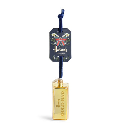 Harrods Harrods Gold Bar Ornament- Buy online at McGrocer