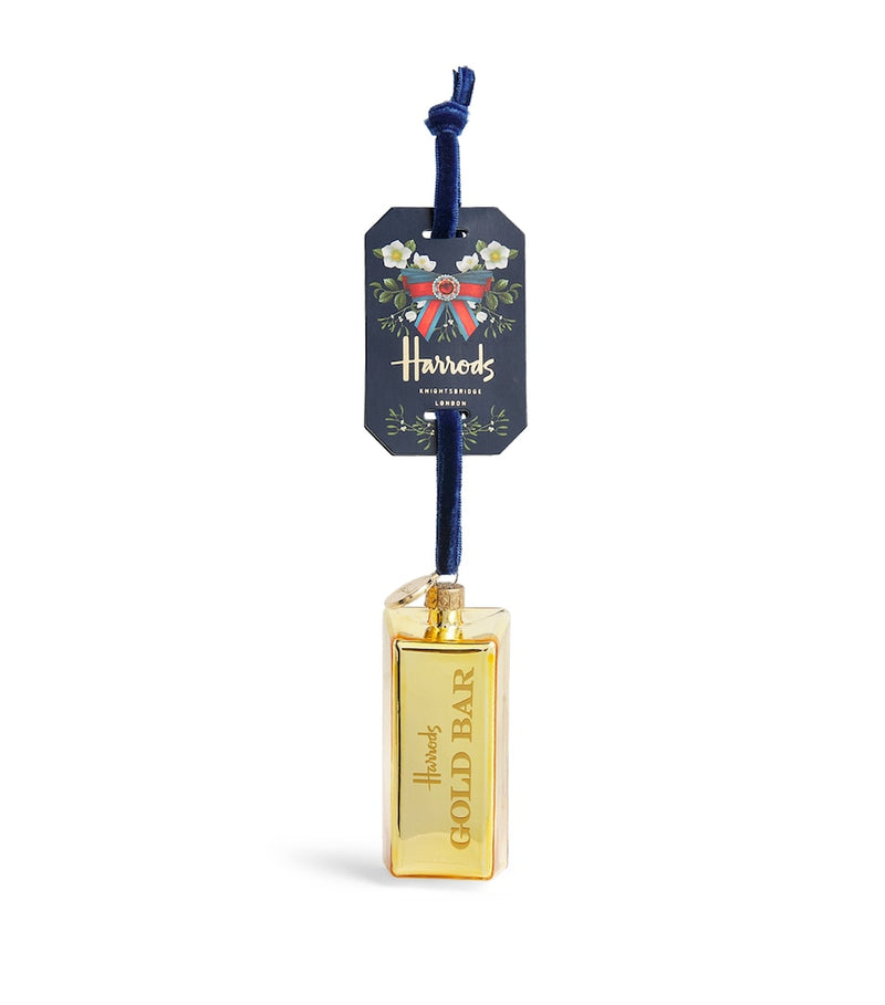 Harrods gold bar ornament - British product