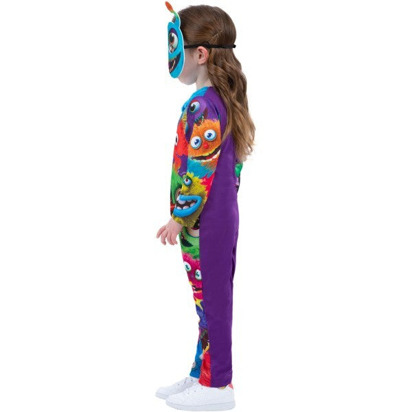 Smiffys Monster Party Costume all-in-one with mask (British brand)