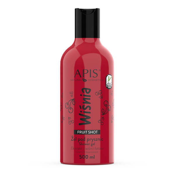 Apis Cherry Shower Gel with hyaluronic acid 500 ml (British brand)