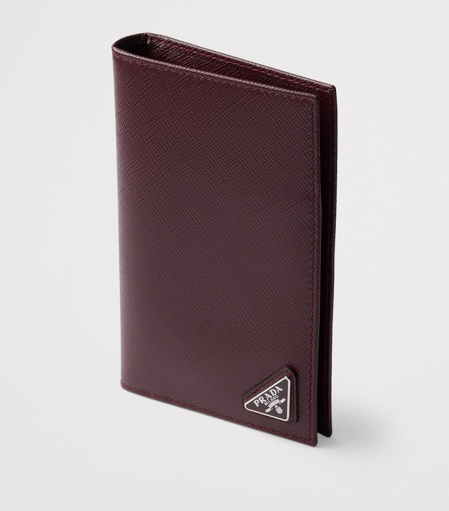 Prada Saffiano leather logo passport holder, imported from the UK