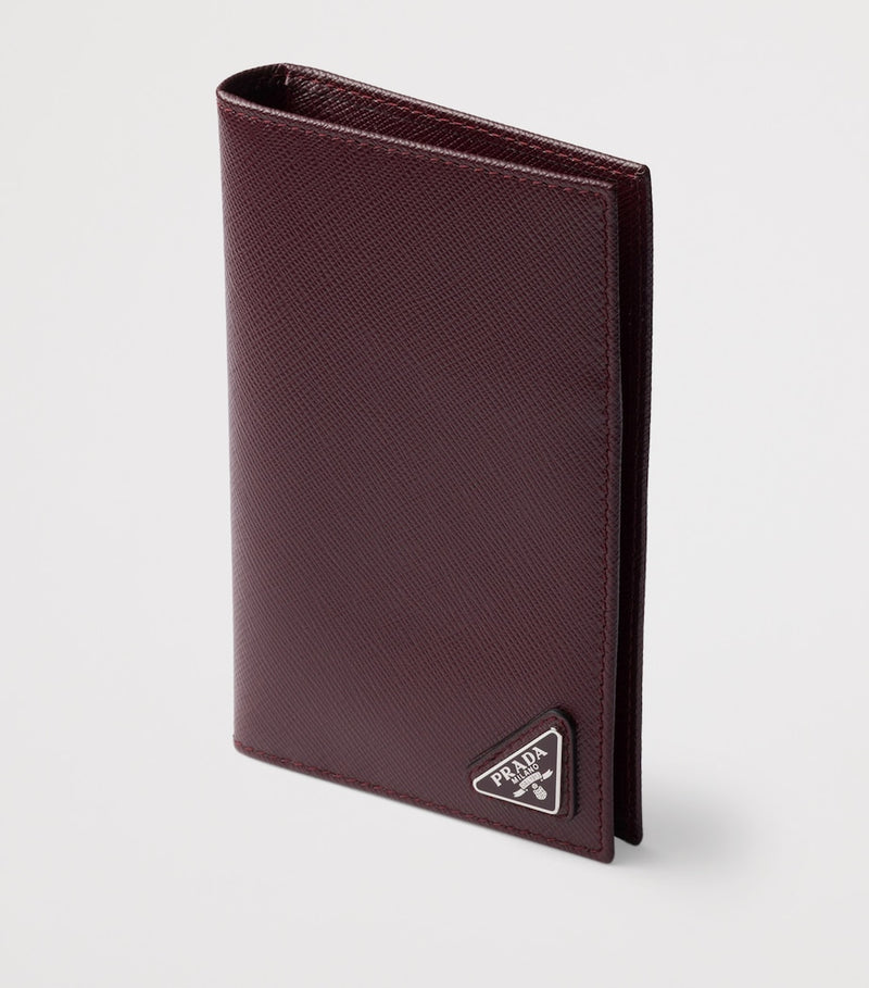 Prada Saffiano leather logo passport holder, imported from the UK