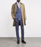 Brioni linen-silk logo scarf with tassels, UK version