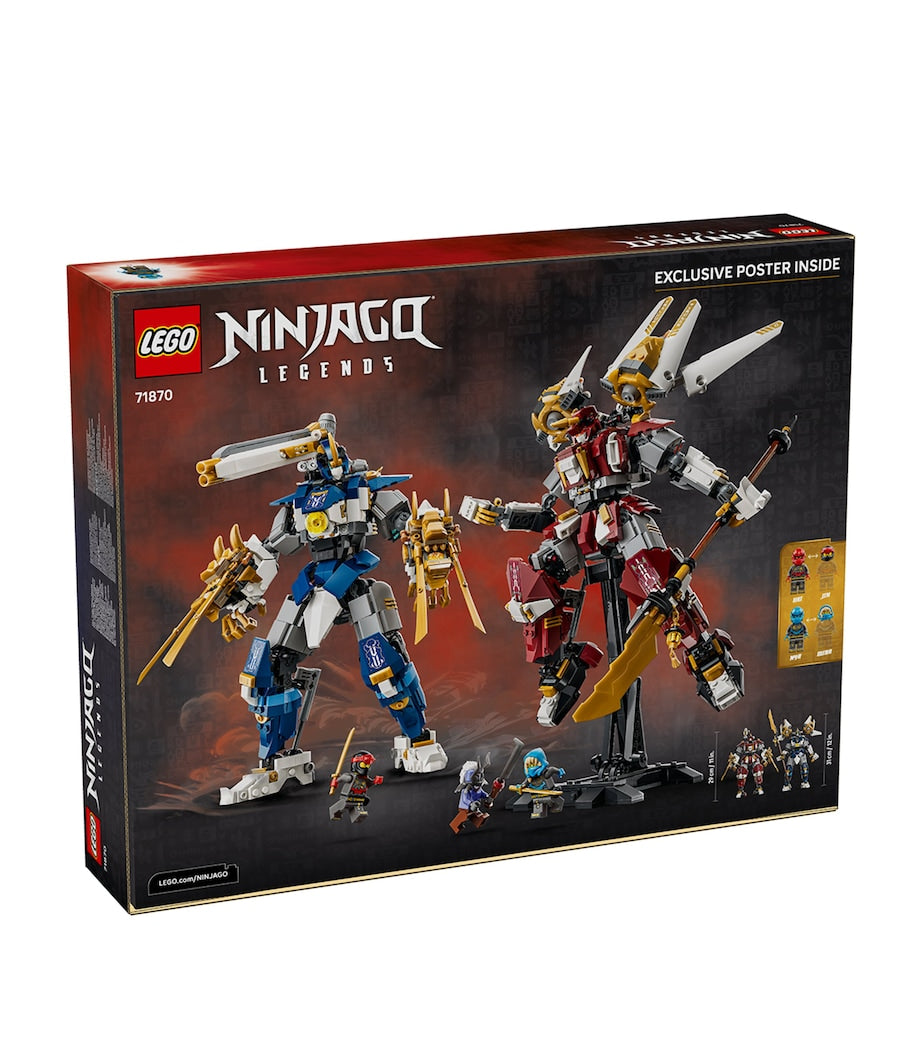 Jeu de construction LEGO Ninjago Twin Titan Mechs 71870 (marque britannique)