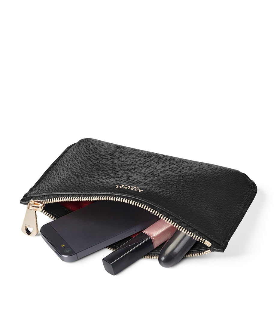 Aspinal of London medium leather Ella pouch - British product