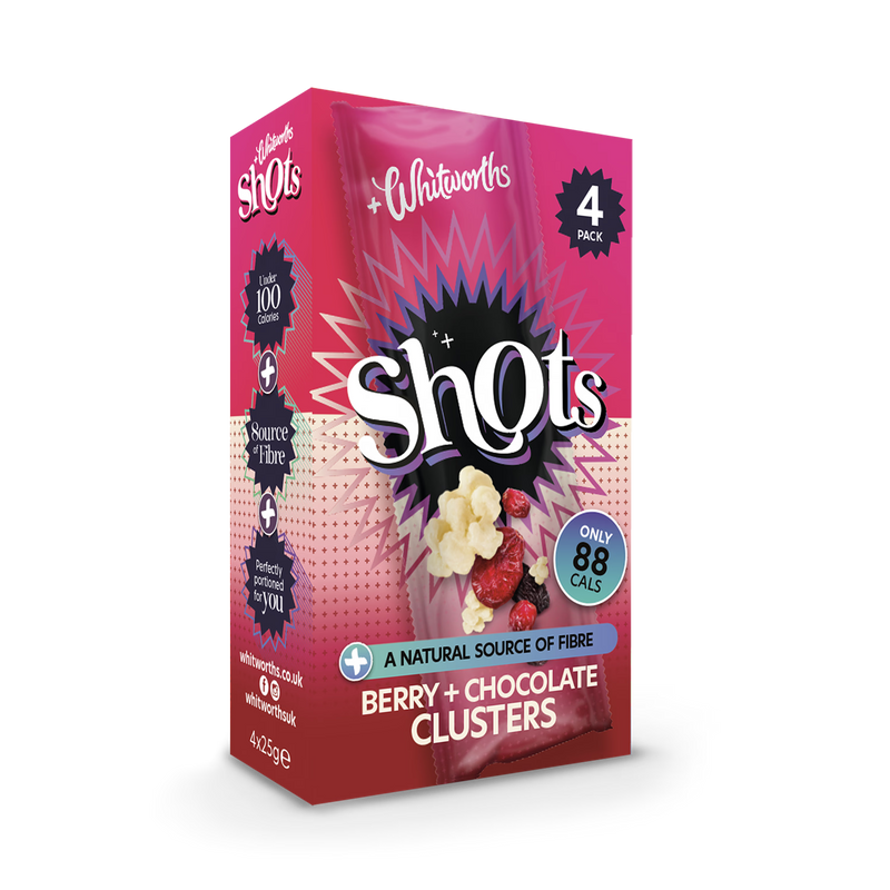 Whitworths Berry Chocolate Cluster Shots 4x 25g (British brand)