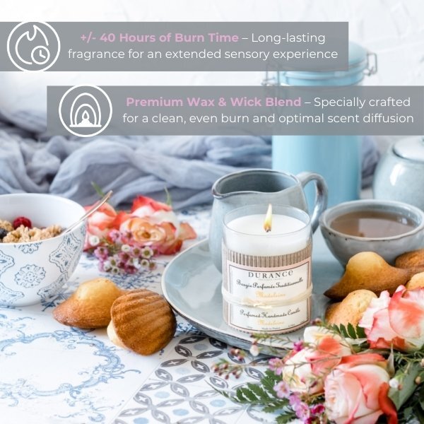 Durance Madeleine scented candle 180g, imported from the UK