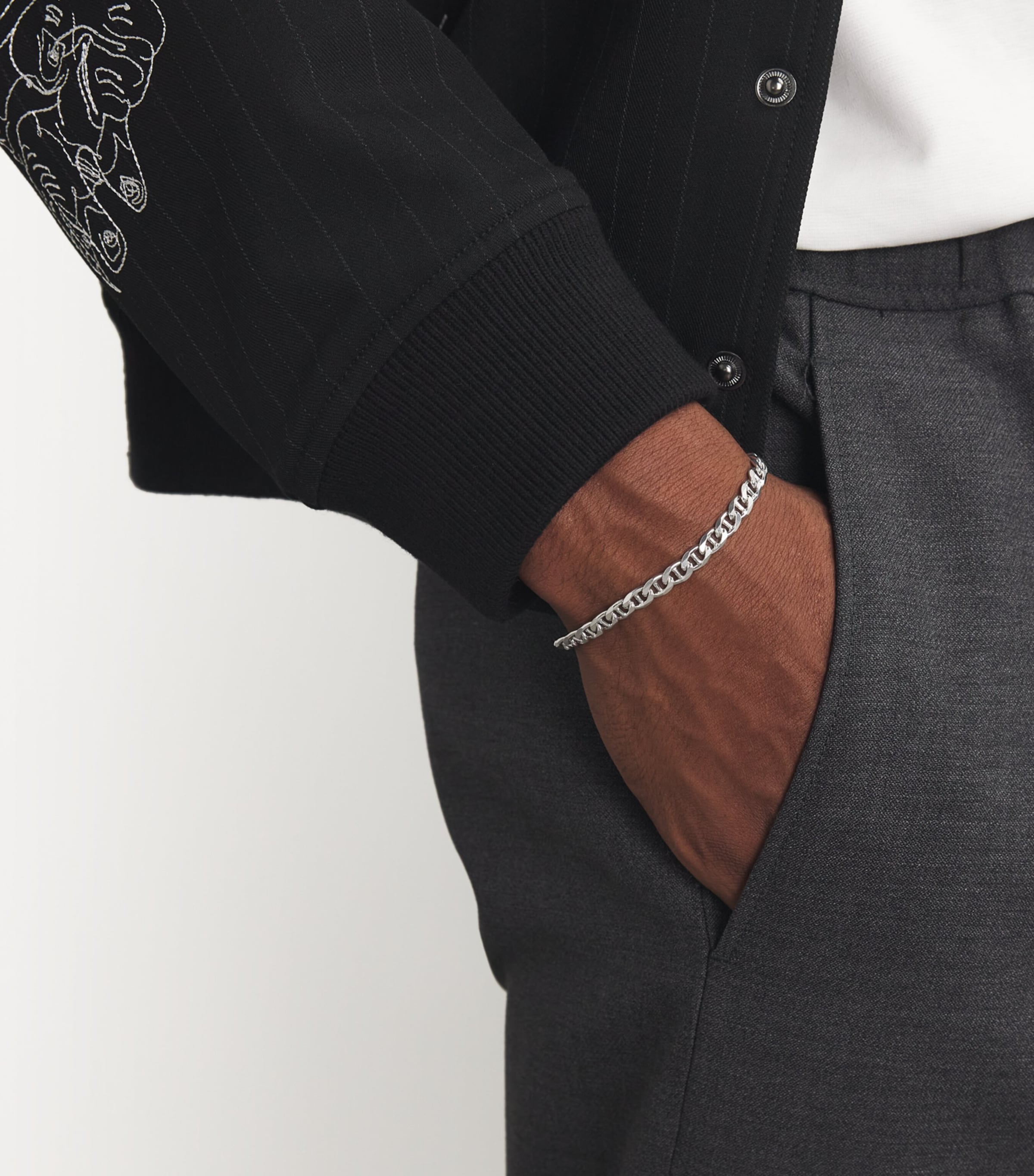 Tom Wood sterling silver cable bracelet - British product