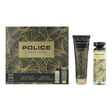 Police Amber Gold women's fragrance gift set EDT and lotion (British brand)