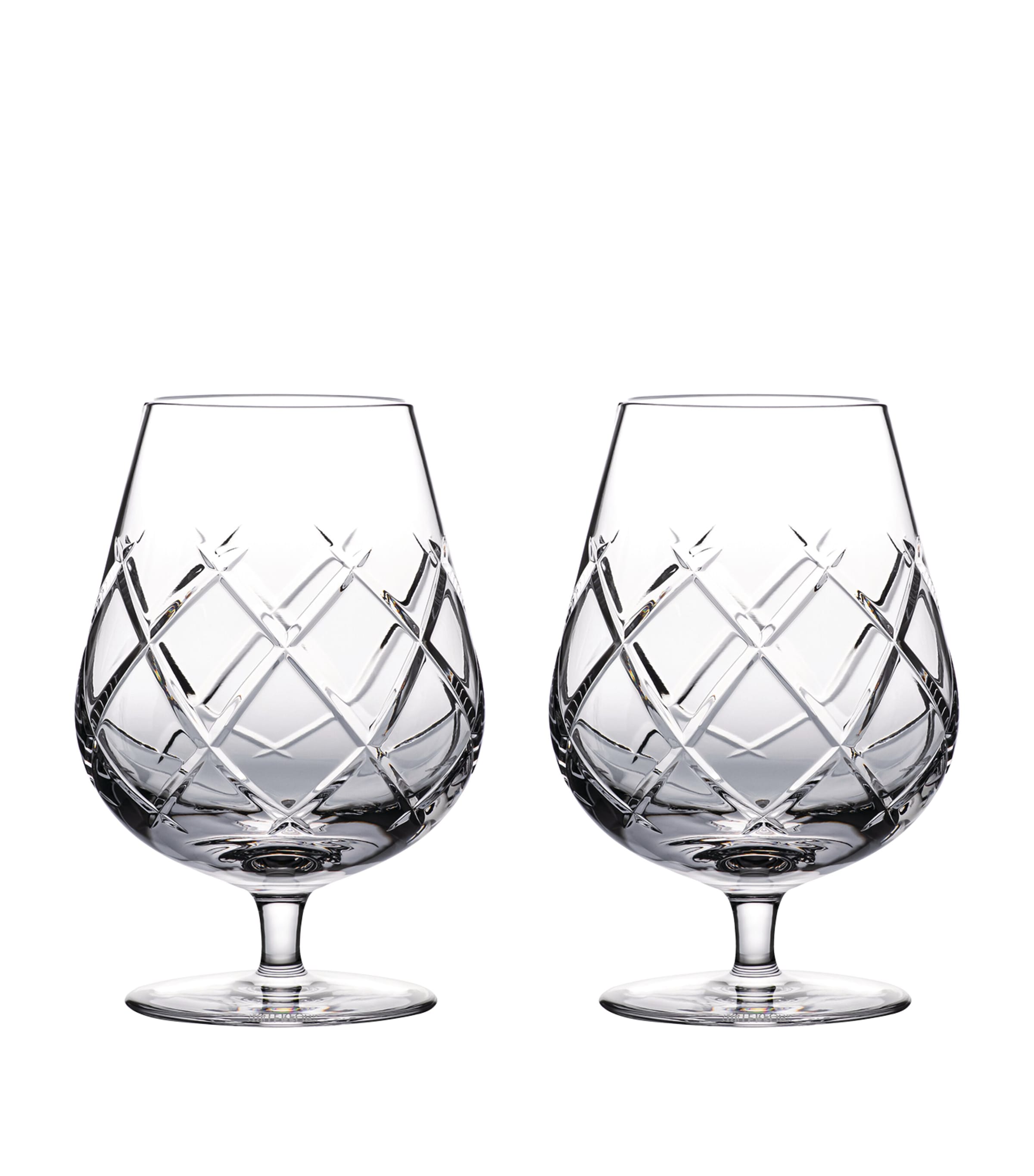 Waterford set of two Olann brandy balloon glasses, 510ml capacity (British brand)