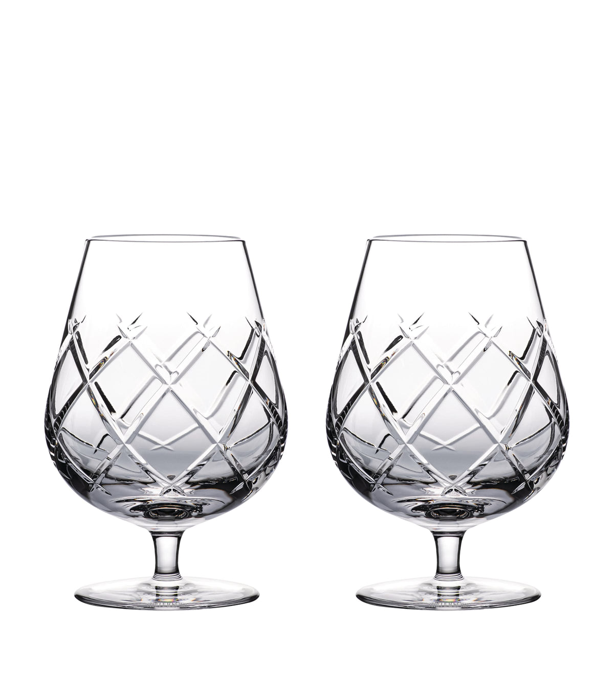 Waterford set of two Olann brandy balloon glasses, 510ml capacity (British brand)