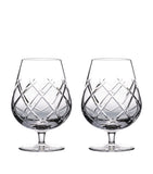 Waterford set of two Olann brandy balloon glasses, 510ml capacity (British brand)