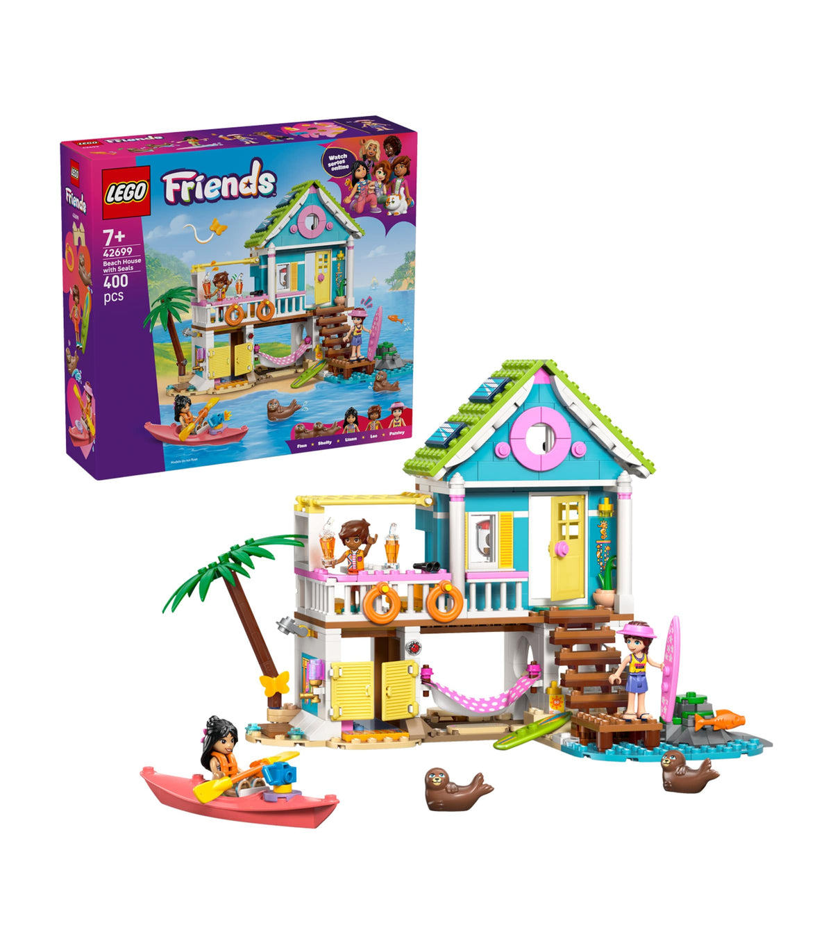 LEGO Friends Beach House with Seals toy, UK version