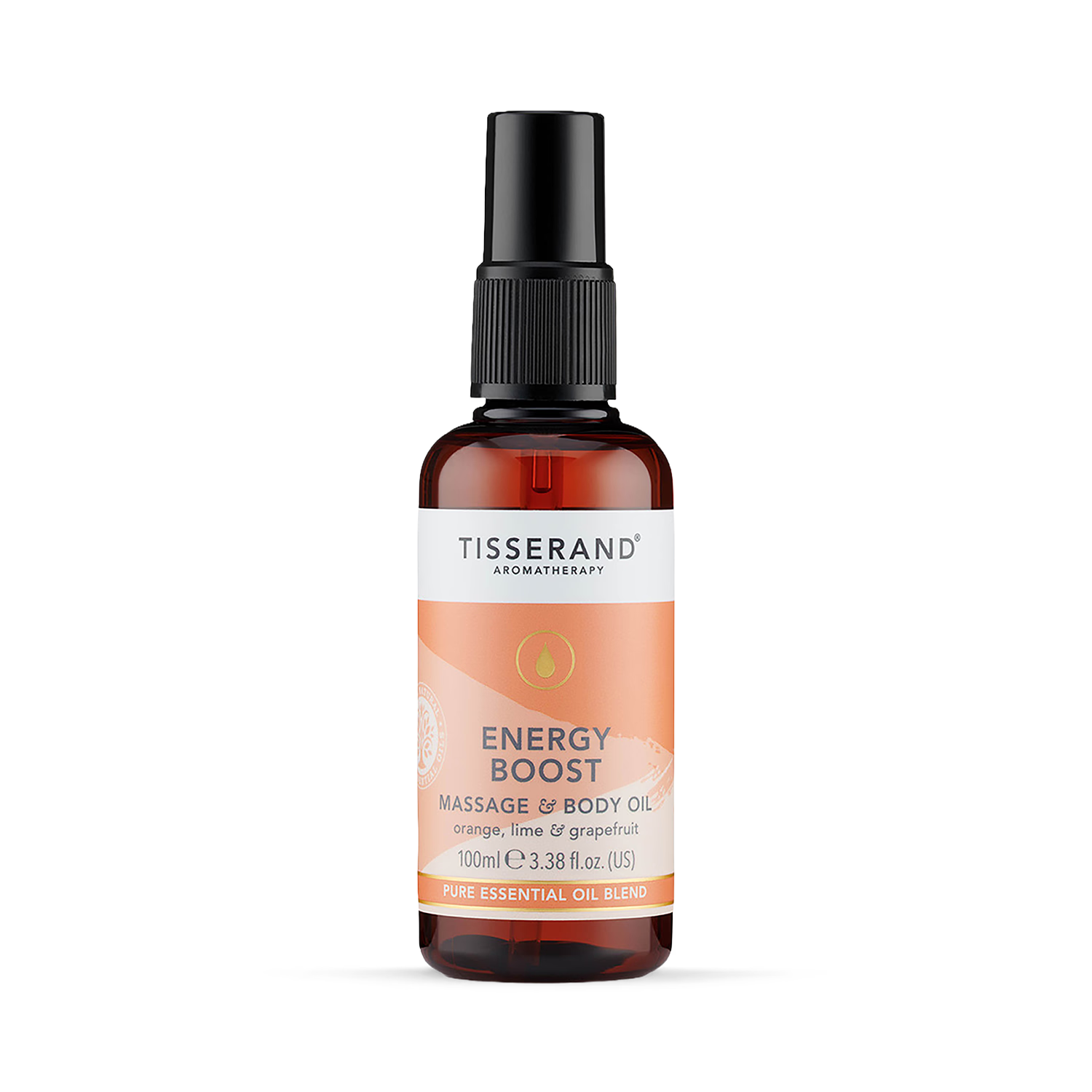Tisserand Energy Boost Massage and Body Oil 100ml (British brand)