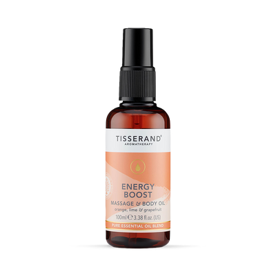 Holland & Barrett Tisserand Energy Boost Massage and Body Oil 100ml- Buy online at McGrocer