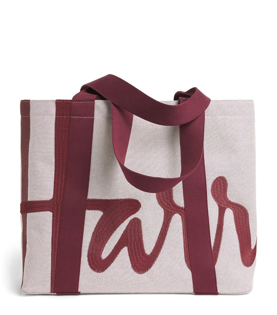Harrods medium logo tote bag, imported from the UK
