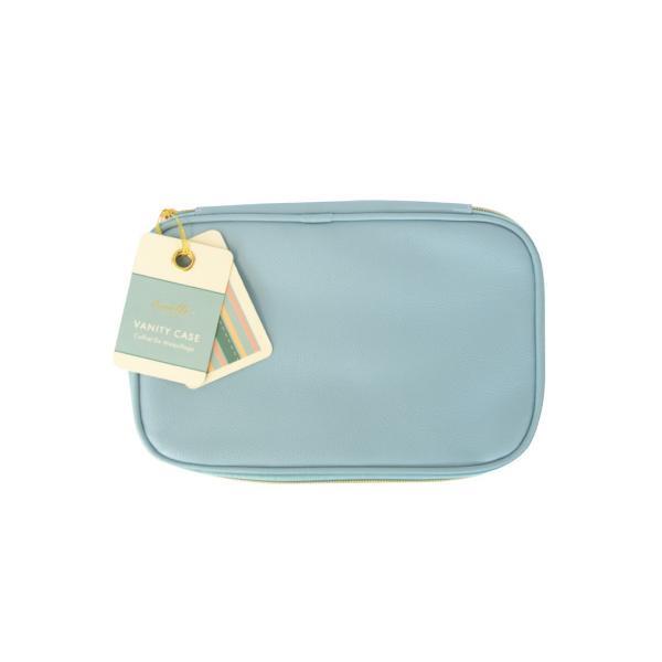 Danielle Creations double zip blue vanity case (British brand)