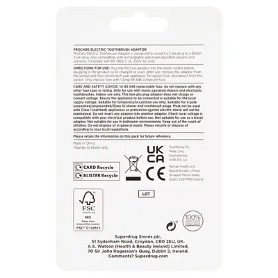Superdrug Superdrug ProCare Power Zahnbürstenadapter - Jetzt online bei McGrocer kaufen