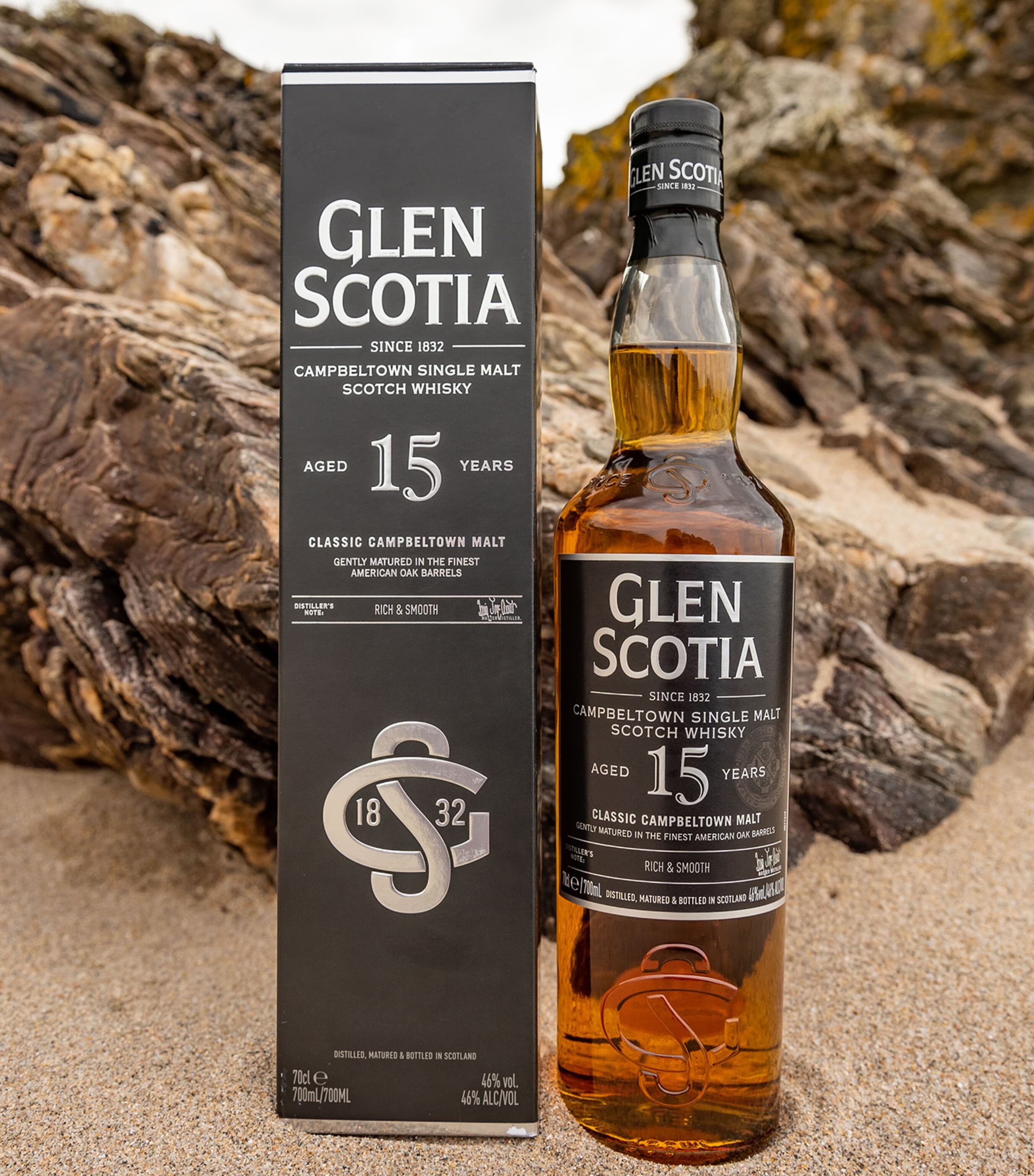 Glen Scotia 15-Year-Old Single Malt Scotch Whisky 70cl, UK version