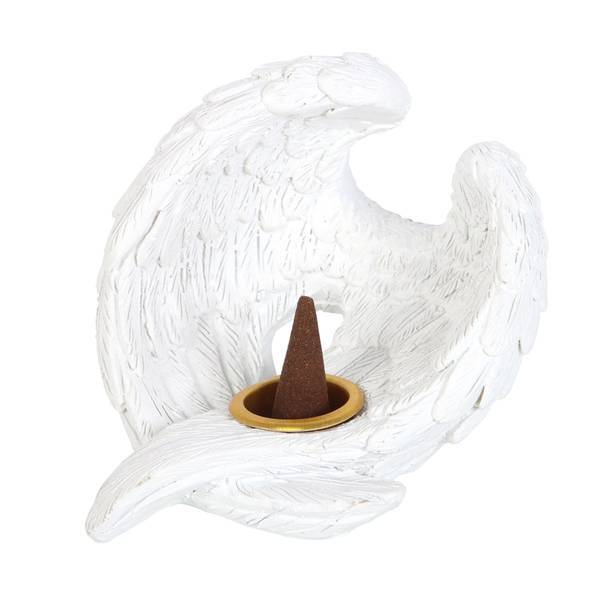 Something Different resin incense holder angel wings (British brand)