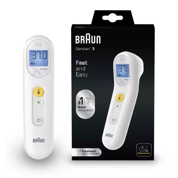 Braun Sensian 3 non-contact forehead thermometer (British brand)