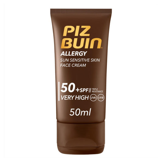 Piz Buin Allergy Sun Sensitive Skin Face Cream SPF 50+ Very High 50ml GOODS Sainsburys   