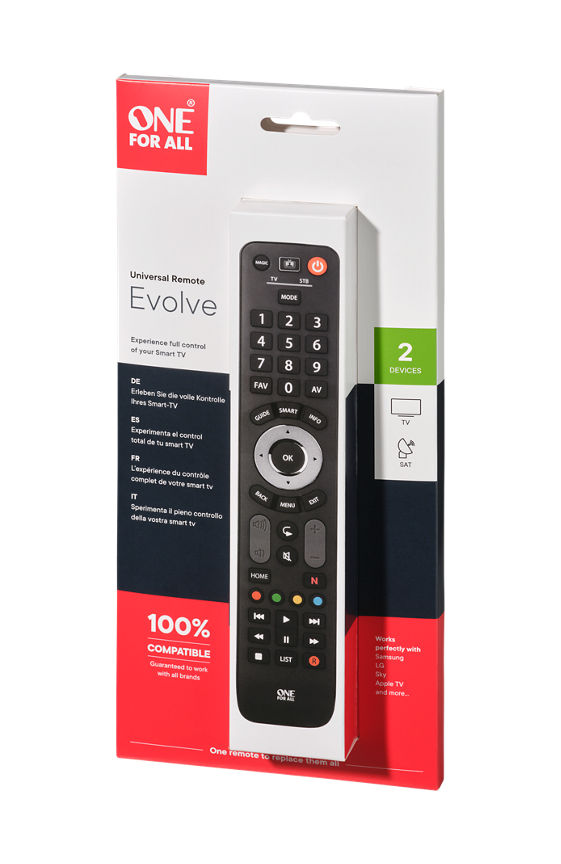 One For All Evolve 2in1 TV Remote Control - URC7125 GOODS ASDA   