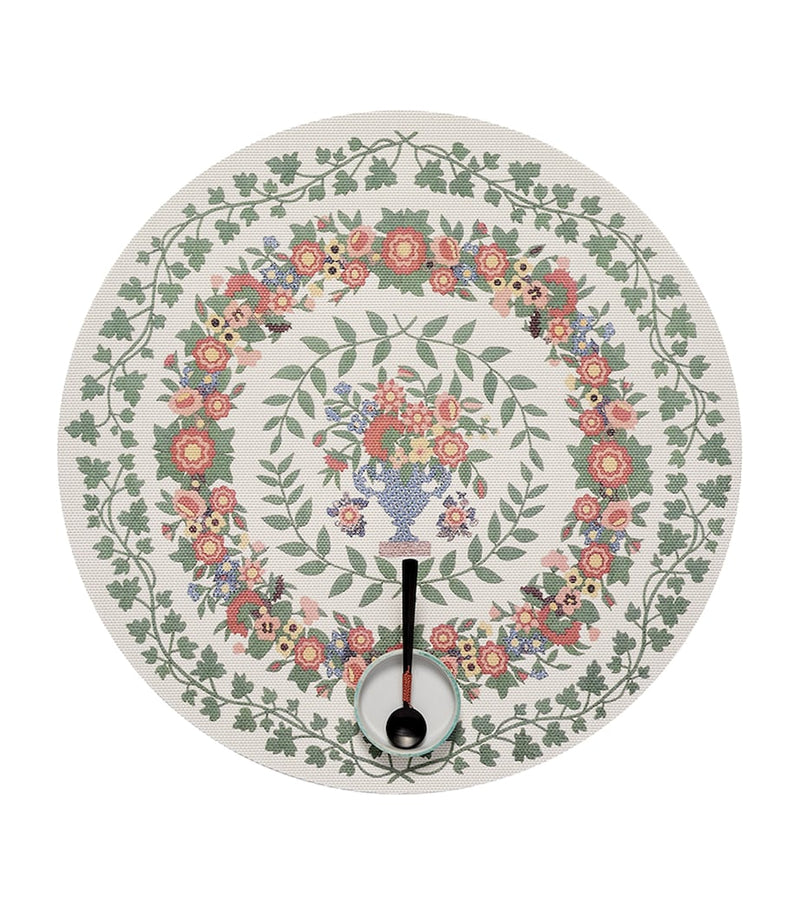 Chilewich Ludington round placemat 38cm - British product