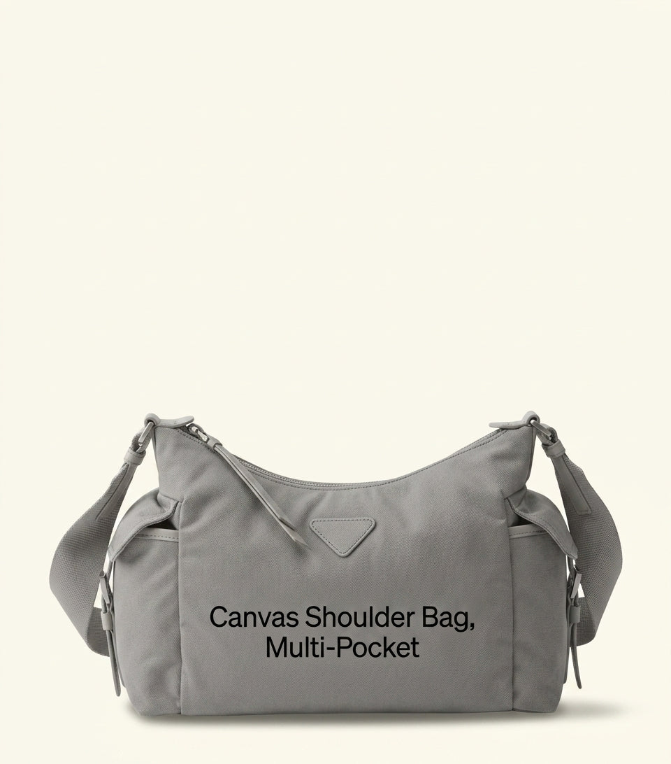Prada Re-Nylon Explore shoulder bag with leather trims, imported from the UK