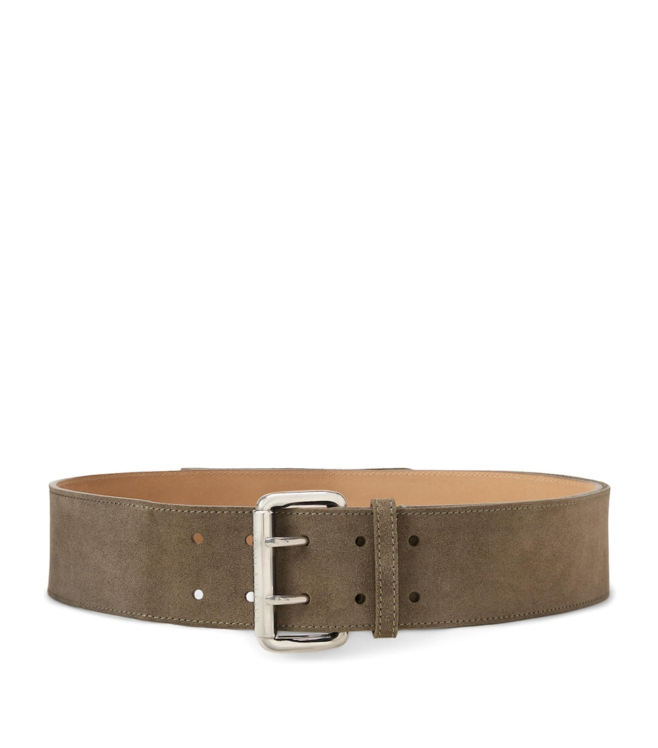 Ralph Lauren Collection suede double-prong buckle belt - British product