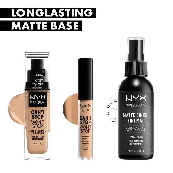 NYX Cant Stop Concealer Caramel, imported from the UK