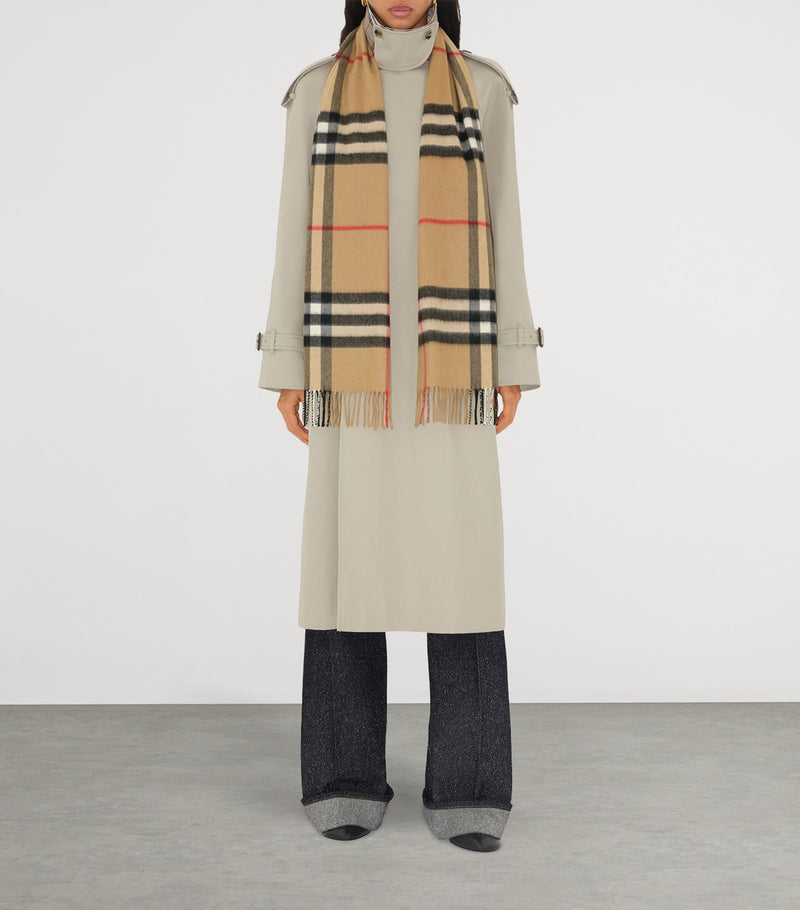 Burberry cashmere check scarf 168cm x 30cm - British product