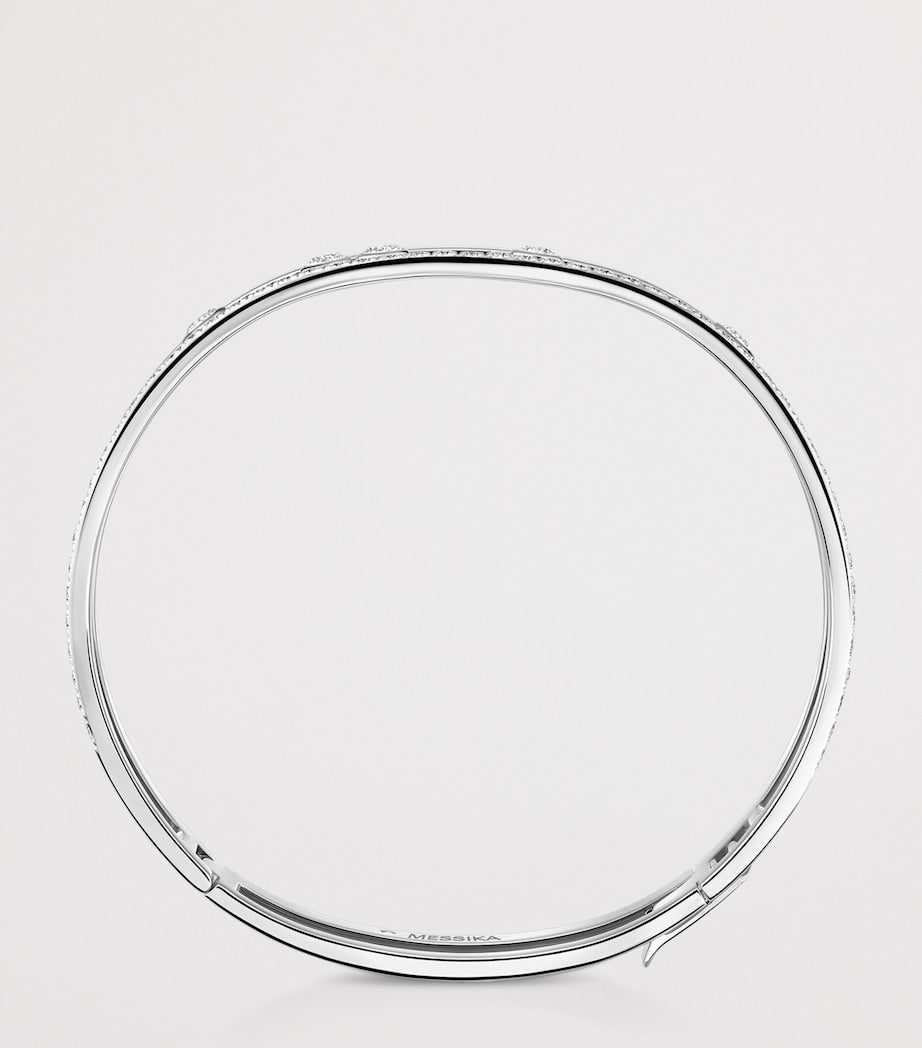 Messika Move Romane white gold diamond bangle 0.69ct, UK version