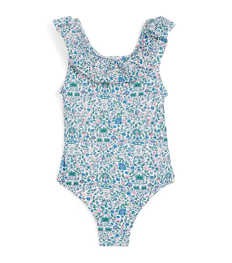 Tartine et Chocolat floral ruffle-trim children's swimsuit 3-12 years (British brand)
