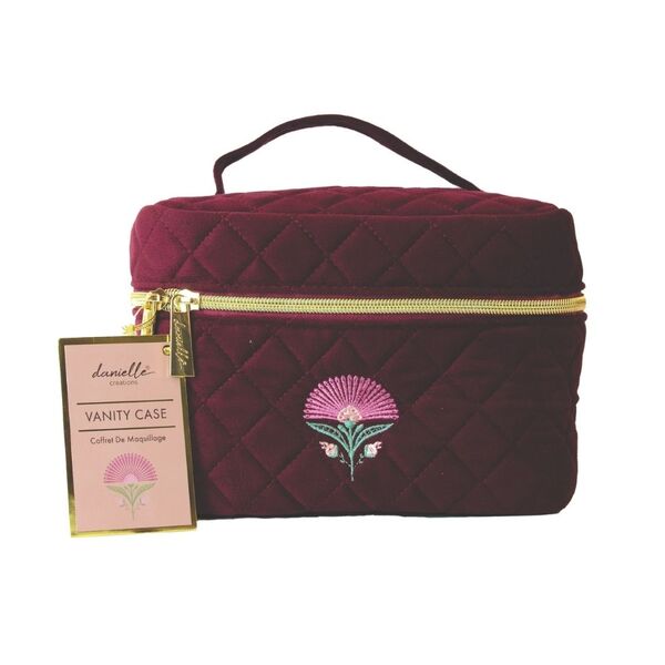 Danielle Creations floral vanity case for cosmetics, UK version