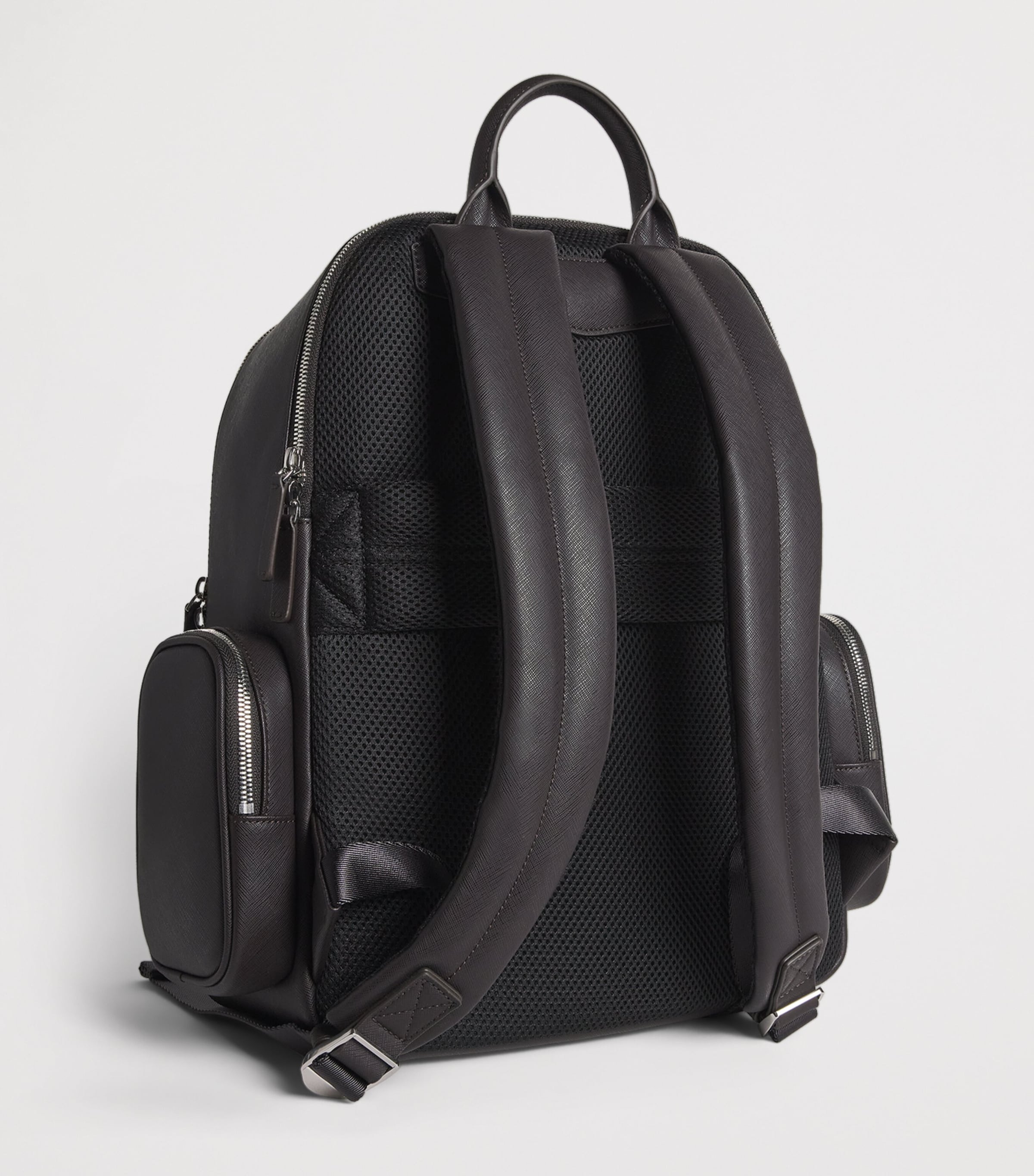 Emporio Armani faux leather backpack with padded straps, UK version