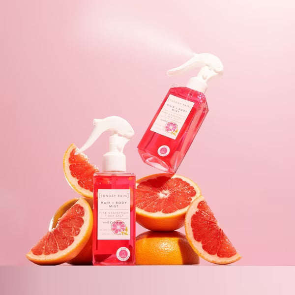 Sunday Rain Pink Grapefruit hair and body mist (British brand)