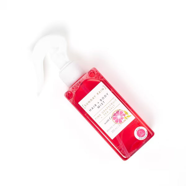 Sunday Rain Pink Grapefruit hair and body mist (British brand)