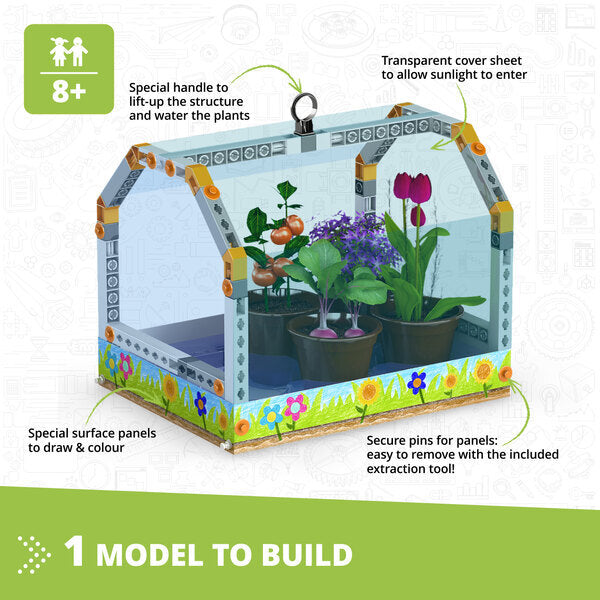 Engino STEM LABS How Greenhouses Work educational kit - British product